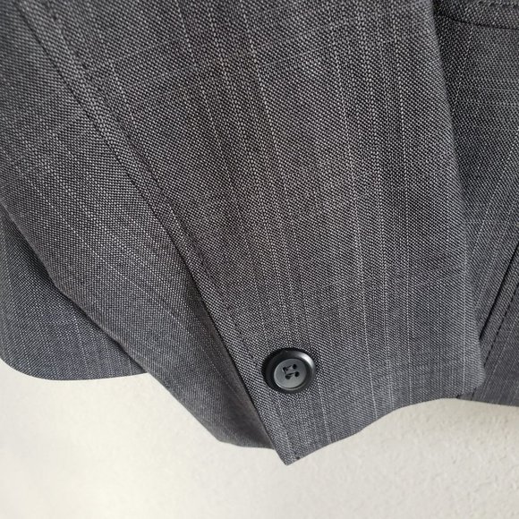 Pendleton Woman Size 10 Blazer 100% Virgin Wool Glen Plaid Career Blazer Gray - Picture 5 of 10